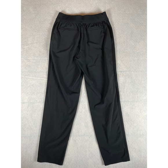 Athleta Women Black Athleisure Pants Size 4 Elastic Waist Side Stripe Casual - Picture 6 of 10